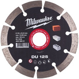 Tarcza diamentowa Milwaukee DU 125 mm do materiałów budowlanych, bloku betonowego i wapiennego
