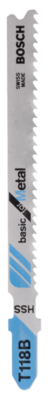 Saw blade T 118 B Basic for Metal Bosch for the HSS jigsaw (2 pieces)