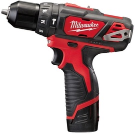 Wiertarko-wkrętarka udarowa Milwaukee M12 BPD-202C (+ 2x akumulator 2 Ah + ładowarka + walizka)