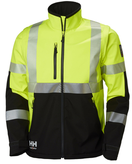 Men's softshell jacket Helly Hansen ICU reflective - Black-yellow