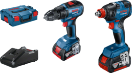 Drill driver Bosch GSR 18V-50 + impact wrench GDX 18V-200 Professional (+ 2x battery + charger)