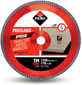 Tarcza diamentowa Rubi TPI 250 SUPERPRO 250 mm