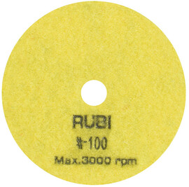 Dysk polerski (tarcza polerska) Rubi Ø 100 mm (ziarno #100) do polerowania na sucho
