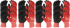 Cut resistant gloves Milwaukee (level 1, 12 pairs) Red