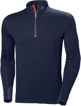 Men's sweatshirt Helly Hansen Lifa Merino half zip thermoactive Black
