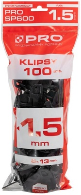 Leveling system PRO SP600 (100 clips in the bag)