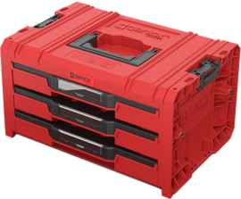 Skrzynka narzędziowa Qbrick System PRO Drawer 3 Toolbox 2.0 Expert RED Ultra HD Custom (opakowanie kartonowe)