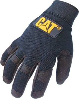 Work gloves Caterpillar PU Synthetic Spandex Back - Pewter