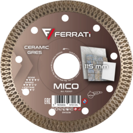 Tarcza diamentowa Ferrati 115mm MICO do ceramiki