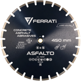 Diamond blade Ferrati ASFALTO C1S 450 mm for asphalt, concrete, silicate