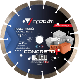 Tarcza diamentowa Ferrati tnąca C3-W 230mm CONCRETO PLUS