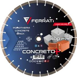 Tarcza diamentowa Ferrati tnąca C3-W 400mm CONCRETO PLUS