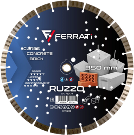 Tarcza diamentowa Ferrati RUZZO 350 mm do betonu, rur