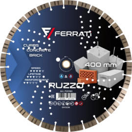 Tarcza diamentowa Ferrati RUZZO 400 mm do betonu, rur