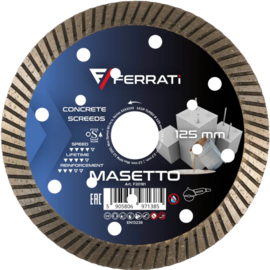 Tarcza diamentowa Ferrati tnąca TURBO 125mm MASETTO