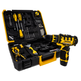 Drill-driver 18 V Rino DRI18LI-117imp (set 117 pcs)
