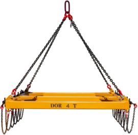Transverse beam 4 t Rino for railway sleepers in a frame arrangement for seven sleepers