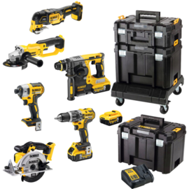Zestaw 6 elektronarzędzi DeWALT DCK654P3T (+3x akumulator 5 Ah i ładowarka)