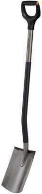 Szpadel prosty Fiskars Ergonomic (szary)