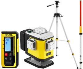 Multi-purpose cross laser Nivel System CL5G (+ tripod SJJ-M1 EX, laser stave LS-24 and laser sensor CLS-300 Digital)