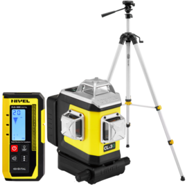Multi-purpose cross laser Nivel System CLx3G (+ tripod SJJ-M1 EX and laser sensor CLS-300 Digital), green laser