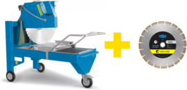 Stolikowa przecinarka elektryczna Tyrolit TME700 (700 mm), głębokość cięcia 270 mm (+tarcza Premium TSU 700 mm)