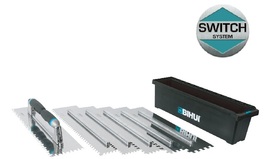 Set of two-handle trowels in a Bihui PTSJK9 box