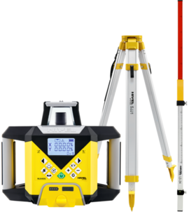 Niwelator laserowy Nivel System NL640G DIGITAL (+ statyw SJJ1, łata LS-24), wiązka zielona, zasięg 600 m