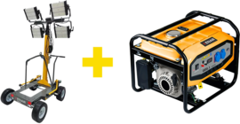 Maszt oświetleniowy (wielofunkcyjny) Enar Stella (+ agregat prądotwórczy GEEL 3)