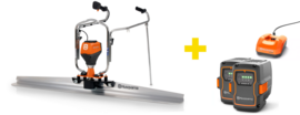 Vibrating screed (screed) Husqvarna BV 30i (2.4 m beam, 2x battery, charger)