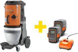 Industrial vacuum cleaner Husqvarna DE 110i 0.9 kW (+2x battery, charger)