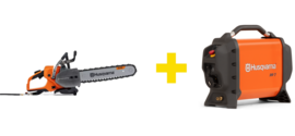 Manual cutter Husqvarna K 7000 Chain Flushcut + PP 7 generator