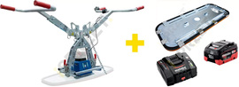 Akumulatorowy ręczny/zawieszany chwytak próżniowy Probst M-JET-250 (+ akumulator, ładowarka, płyta ssąca 250 kg)