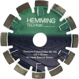 Tarcza diamentowa frez Hemming Technik HE-120 ⌀125x16mm (do jastrychów twardych/cementowych)