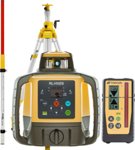 Laser level Topcon RL-HV2S DIGITAL (+ tripod SJJ32 + laser stave LS-24)
