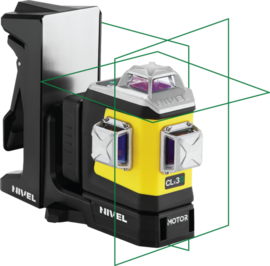 Motorized 3D line laser Nivel System CLx3G MOTOR with green beam