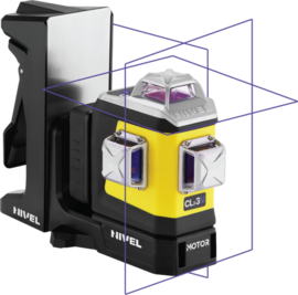 Motorized 3D line laser Nivel System CLx3V MOTOR with violet beam