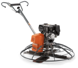 Petrol trowel Husqvarna CT 48 8A w FOLD-ADJ-T-Handle, Honda GX 240, maximum troweling diameter 1220 mm