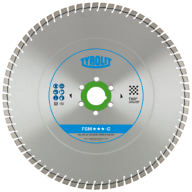 Tarcza diamentowa Tyrolit Premium FSM-C 600 mm do betonu (szerokość 5 mm)