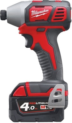 Zakrętarka udarowa Milwaukee ¼″ HEX M18 BID-402C (+ 2x akumulator 4 Ah + ładowarka + walizka)