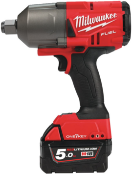 Klucz udarowy ½″ Milwaukee M18 ONEFHIWP12-502X (+ 2x akumulator 5 Ah + ładowarka + walizka)