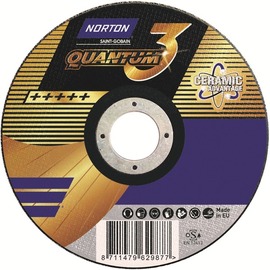 Metal abrasive disc Norton Quantum3 NQ24P 125 mm