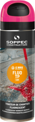 Różowa farba w aerozolu Soppec FLUO TP