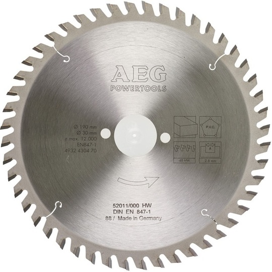 Saw blade AEG Powertools 190 x 30 mm for wood