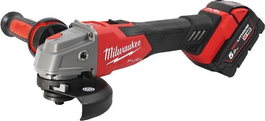 Szlifierka kątowa Milwaukee Fuel M18 FSAG125XB-502X 125 mm (+ 2x akumulator 5 Ah + ładowarka + walizka)