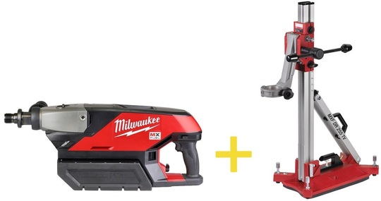 Wiertnica diamentowa Milwaukee MXF DCD150-302C MX Fuel (+ 2x akumulator + statyw)