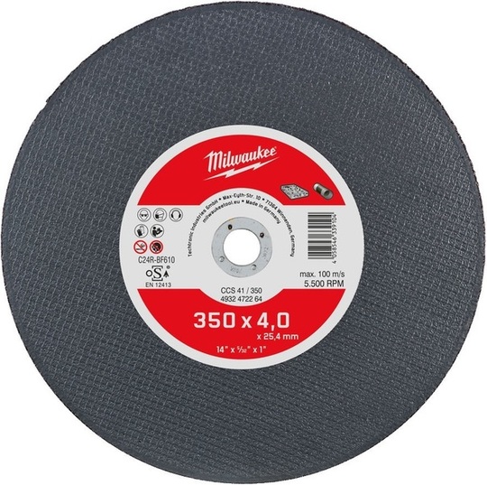 Abrasive disc Milwaukee CCS41 350 mm
