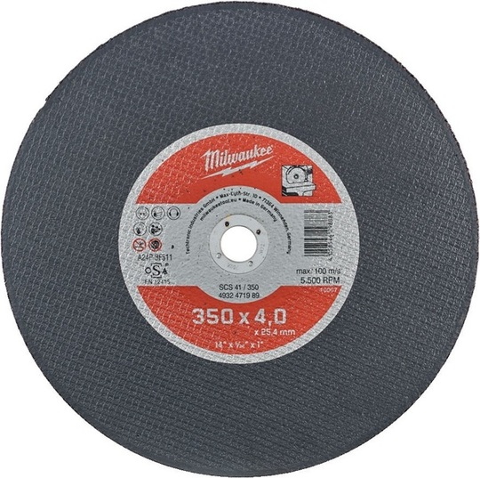 Abrasive disc Milwaukee Pro+ SCS 41 350 mm