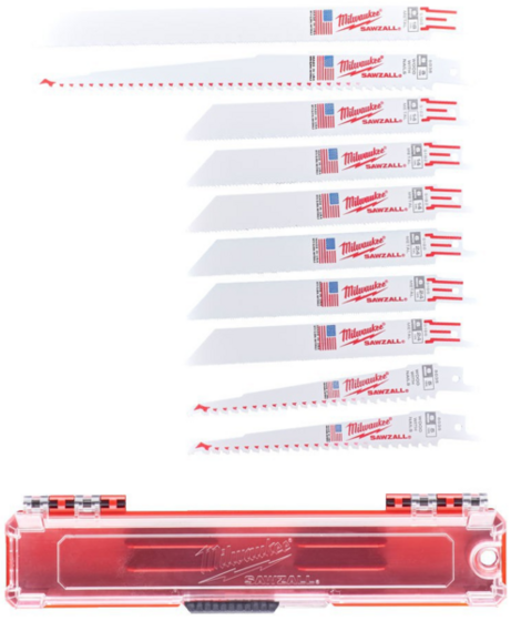 Zestaw brzeszczotów do piły szablastej Sawzall Milwaukee (10 sztuk)