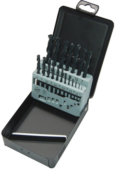 Wiertła do metalu Milwaukee HSS-R (19 sztuk) w kasecie